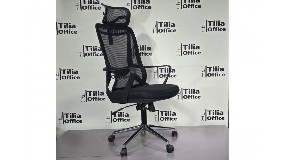 Flu Makam Koltuğu ergonomik krom ayaklı ofis koltuğu